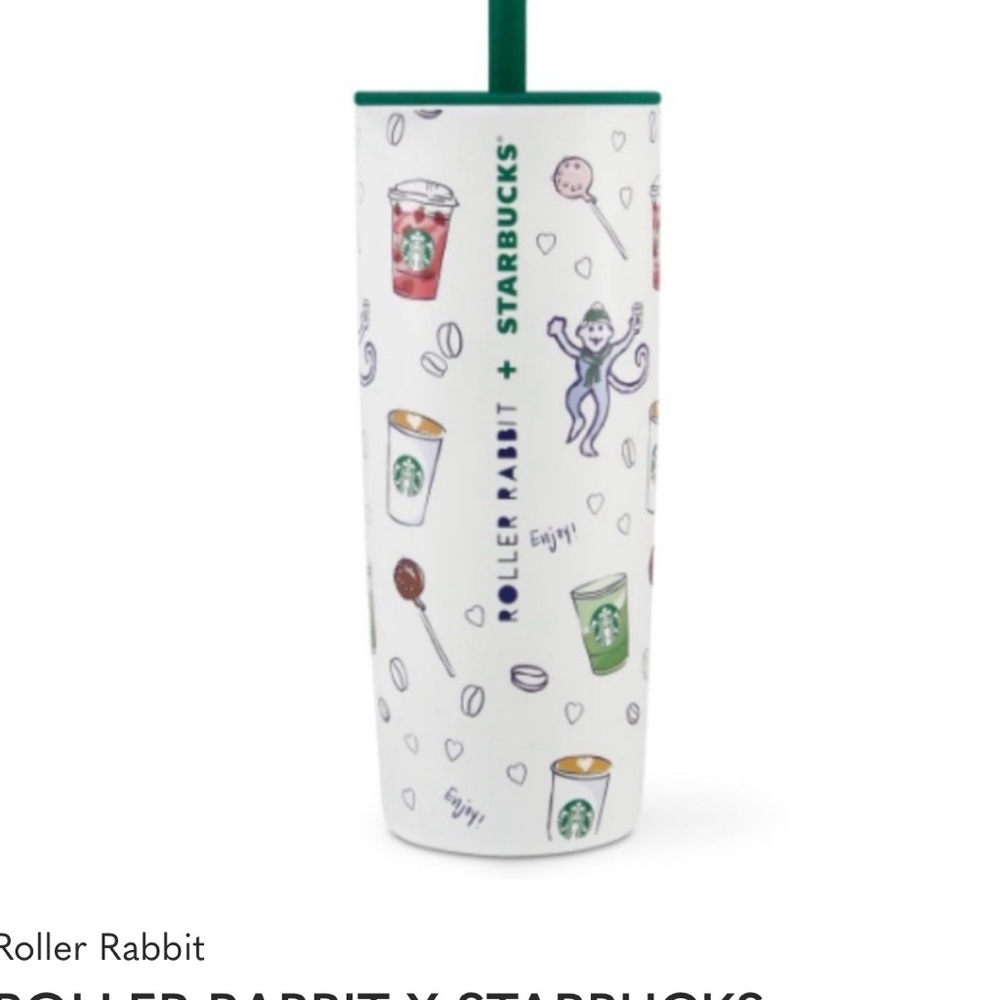 Roller Rabbit x Starbucks Colorful Tumbler